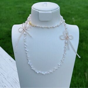 AM60 Handmade Freshwater Pearl Long Necklace